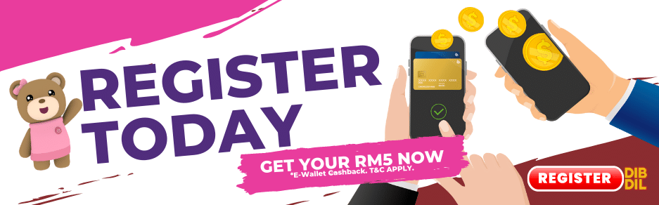 E-Wallet Cashback RM5 for DibDil Member